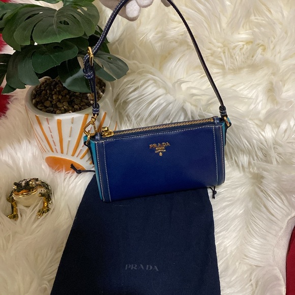 Prada mini bag (Multicolor) blue & teal - Picture 3 of 7
